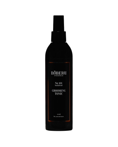 Ciemna butelka spray'u do włosów Nōberu nr 01 Grooming Tonic